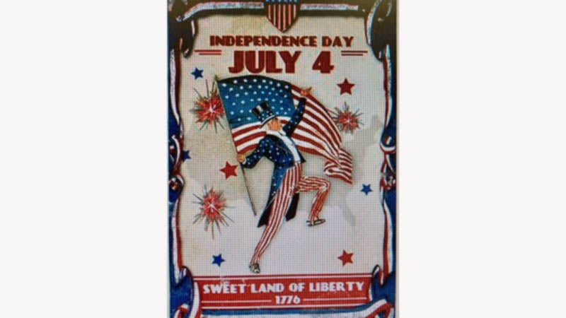 USA American Flag Patriotic Baseball 4th Of July Poster