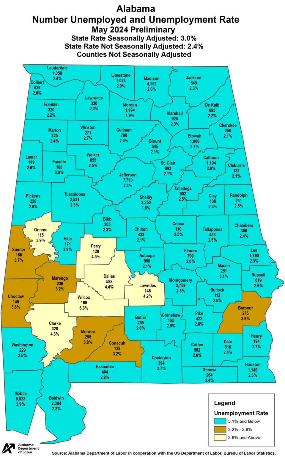 Covington County records slightly lower unemployment rate for May - The ...