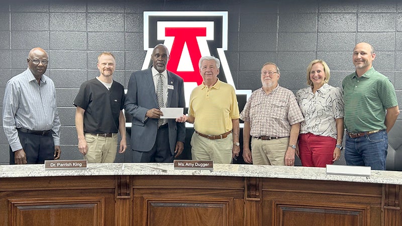 Andalusia City Schools receives $50,000 donation at recent board meeting