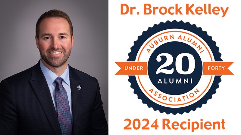 Auburn Alumni Association recognizes Kelley among ‘20 Under 40’