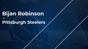 Bijan Robinson and the Falcons vs. the Steelers: Week 1 Stats, Matchup, Game Info