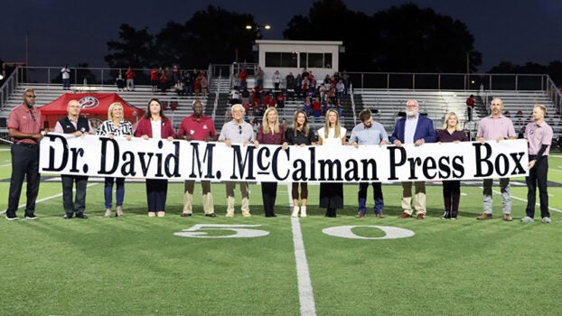 ACS honors legacy of McCalman in pregame ceremony