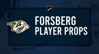 Filip Forsberg Player Prop Bets for the Predators vs. Bruins Game - October 22