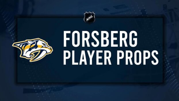 Filip Forsberg Player Prop Bets for the Predators vs. Bruins Game - October 22