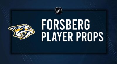 Filip Forsberg Player Prop Bets for the Predators vs. Kraken Game - October 15