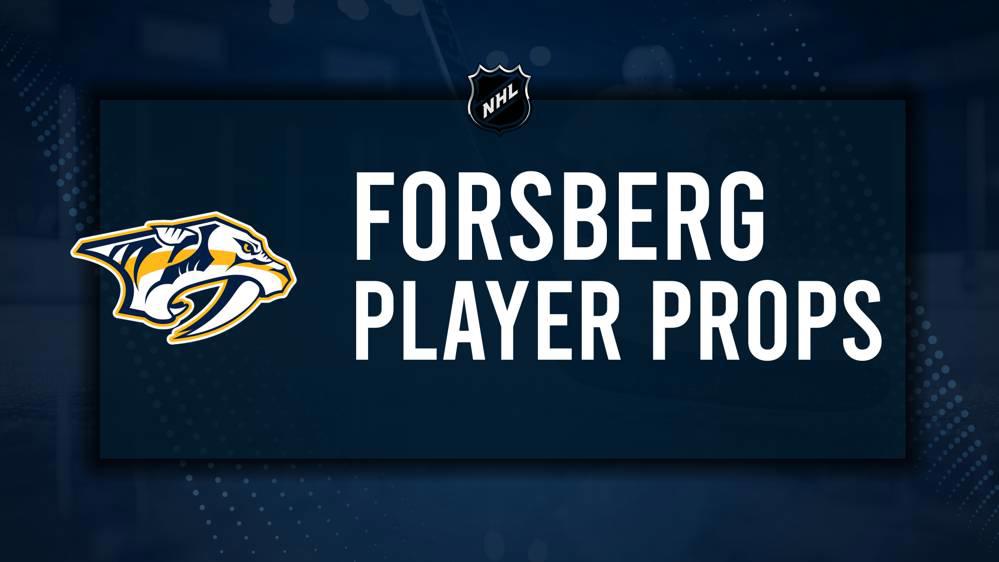 Filip Forsberg Player Prop Bets for the Predators vs. Red Wings Game - October 19