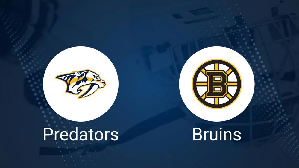 Where to Watch Nashville Predators vs. Boston Bruins on TV or Streaming Live - October 22