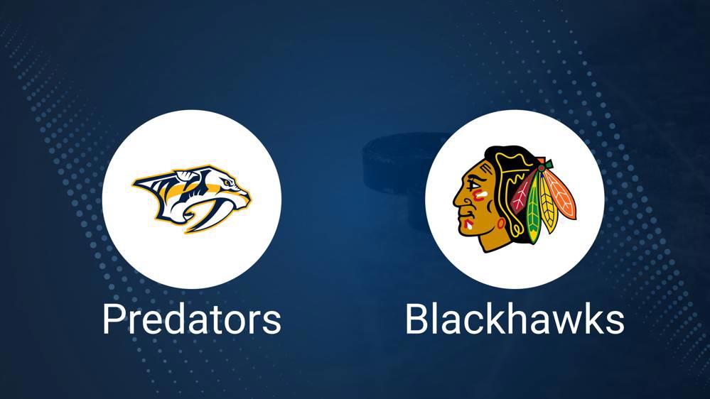 Where to Watch Nashville Predators vs. Chicago Blackhawks on TV or Streaming Live - October 25