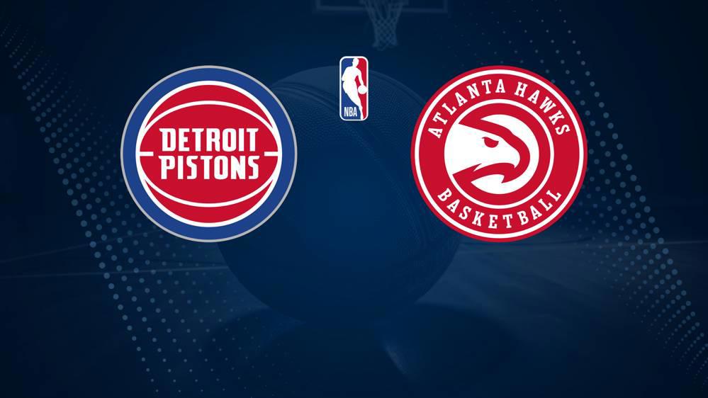 How to Watch the Pistons vs. Hawks Game: Streaming & TV Channel Info for November 8