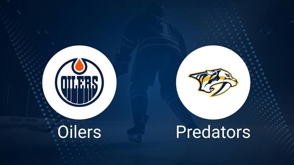 Where to Watch Edmonton Oilers vs. Nashville Predators on TV or Streaming Live - November 14