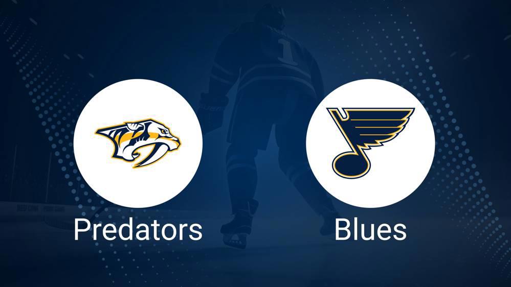 Where to Watch Nashville Predators vs. St. Louis Blues on TV or Streaming Live - December 27