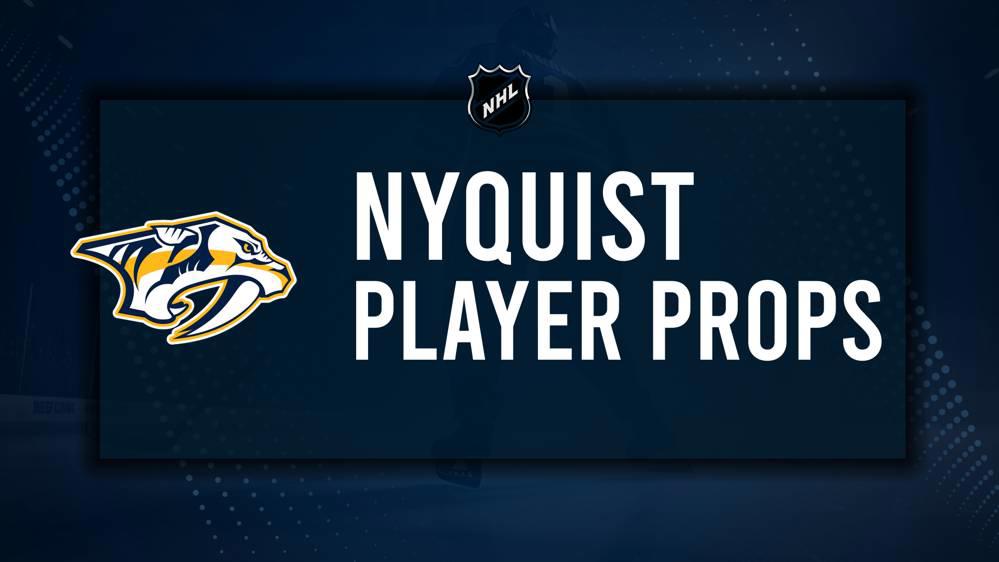 Gustav Nyquist Player Prop Bets for the Predators vs. Capitals Game - January 11